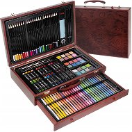 ISO 15611 Large set in wooden case for small painters 142 pcs - Art Supplies
