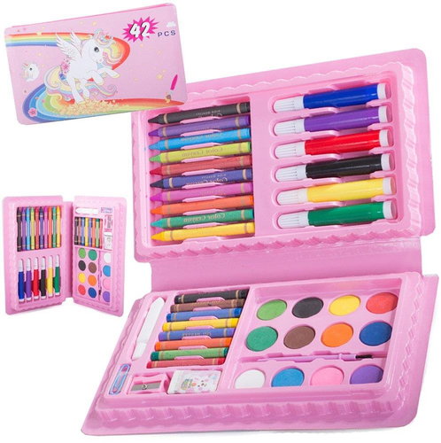 Verk 18245 Art painting set 42 pcs pink - Art Supplies - Main image
