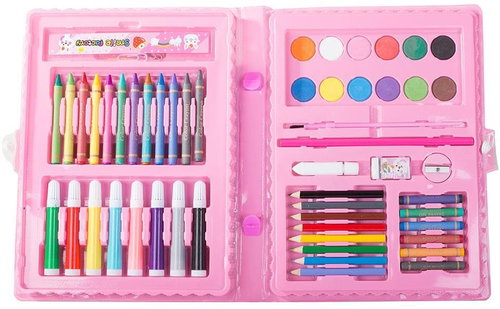 Verk 18244 Art painting set 68 pcs pink - Art Supplies - Main image