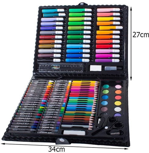 Verk 18243 Art painting set 150 pcs black - Art Supplies - Main image