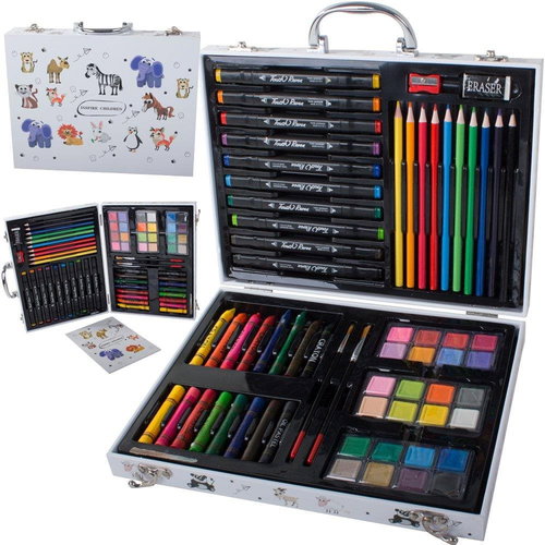 Verk 18241 Art painting set in case 64 pcs - Art Supplies - Main image