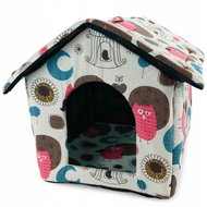 Verk 19004 House for dog, cat 38×35×33 cm owls - Dog Kennel
