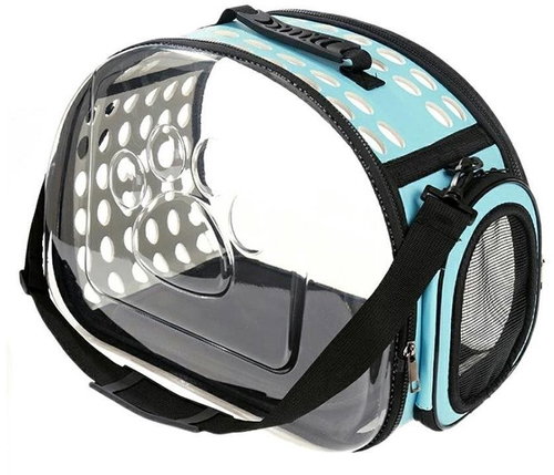 APT AG644M Transport bag for animals size. XXL transparent blue - Dog Carriers - Main image