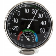 Verk analogue thermometer with hygrometer, black - Outdoor Thermometer