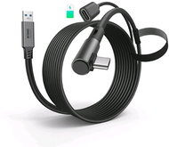Kiwi Design Charging Link Cable 5m for Quest 3/2/1/Pro and Pico 4 Black - VR Glasses Accessory