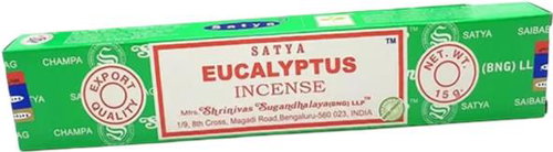 Satya Indian fragrance sticks Schrinivas Eucalyptus 15 g - Incense Sticks - Main image