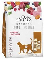 4vets air dried natural veterinary exclusive weight reduction 1 kg sušené krmivo pre mačky s ochorením - Diétne granule pre mačky