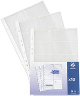 VIQUEL for 20 business cards A4/100 micron, glossy - pack of 10 - Sheet Potector