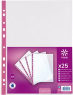 VIQUEL Lady A4/65 micron, glossy, pink stripe - pack of 25 - Sheet Potector