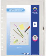 VIQUEL PP závěsná kapsa A4+ na zip, čirá - Sheet Potector
