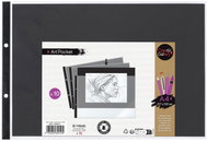 VIQUEL Creativ Gallery prezentační kapsa A4 na šířku, černý papír - balení 10 ks - Sheet Potector