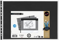 VIQUEL Creativ Gallery prezentační kapsa A3 na šířku, černý papír - balení 10 ks - Sheet Potector