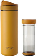 VIVA SCANDINAVIA RECHARGE ANYTIME Thermo mug with infuser 460 ml mustard yellow - Thermal Mug