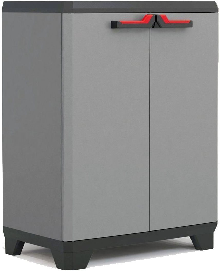 KIS STILO LOW Cabinet kerti szekrény 90×68×39 cm, szürke