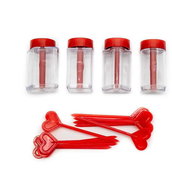 Cut-out molds for one-shots 4 shapes and prickers - Moulds