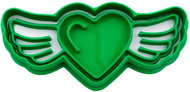 Vykrojto Heart with wings 91 × 44 mm, love - Cookie Cutter