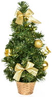 DOMMIO Stromeček zdobený zlatými dekoracemi 30 cm - Vánoční stromek