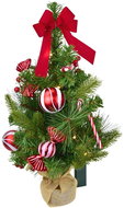 DOMMIO Tree with red bow and candy decorations 15 × LED, 50 cm - Christmas Tree