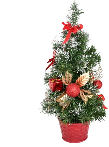 DOMMIO Christmas tree decorated - red, 35 cm - Christmas Tree - Main image