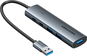 Vention USB 3.0 to USB-C / 3x USB 3.0 Hub 0.15M Gray Aluminum Alloy Type - USB Hub