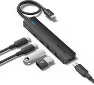 Vention 5-in-1 USB-C zu 3 x USB-C / 2 x USB 3.2 Gen 2 10G Hub 0.15M Schwarz - USB Hub