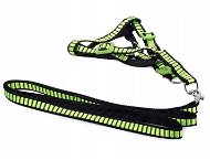 Verk 19128 Nylon with leash 128 × 1,5 cm green - Harness
