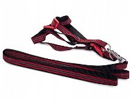 Verk 19126 Nylon with leash 125 × 1,5 cm red - Harness