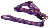 Verk 19125 Nylon with leash 135 × 2,5 cm purple - Harness
