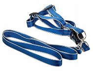 Verk 19121 Nylon with leash 125 × 2,5 cm blue - Harness