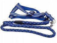 Verk 19117 Nylon with leash 120 × 1,5 cm blue - Harness