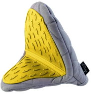 Vialli Design Rukavice kuchyňská nízká se silikonem LIVIO, šedo-žlutá_0764 - Chňapka