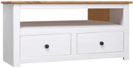 SHUMEE Rohová TV skříňka bílá 93 × 49 × 49 cm - TV stolek