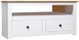 vidaXL Rohová TV skrinka biela 93 × 49 × 49 cm masívna borovica rad Panama - TV stolík