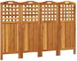 VidaXL štvordielny paraván 162 × 2 × 115 cm masívne akáciové drevo - Paraván