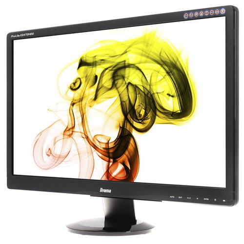 24" iiyama ProLite E2472HDD Black - LCD Monitor - Main image