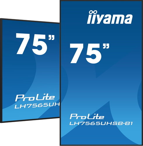 75" iiyama ProLite LH7565UHSB-B1 - Großformat-Display - Hauptbild