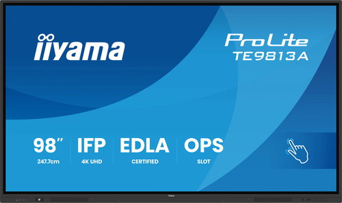 98" iiyama ProLite TE9813A-B1AG Hauptbild 98" iiyama ProLite TE9813A-B1AG - Großformat-Display - Hauptbild