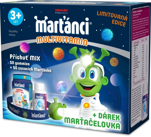 Martians® multivitamin MIX 50 gummies +50 tablets and MARTICEL - Multivitamin - Main image