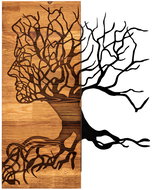 Wallity Muaz decorative wall accessory, walnut/black - Decoration