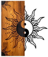 Wallity Decorative Wooden Wall Accessory Yin Yang - Decoration