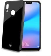 CELLY Diamond Tempered Glass and TPU for Huawei P20 Lite Black - Phone Cover