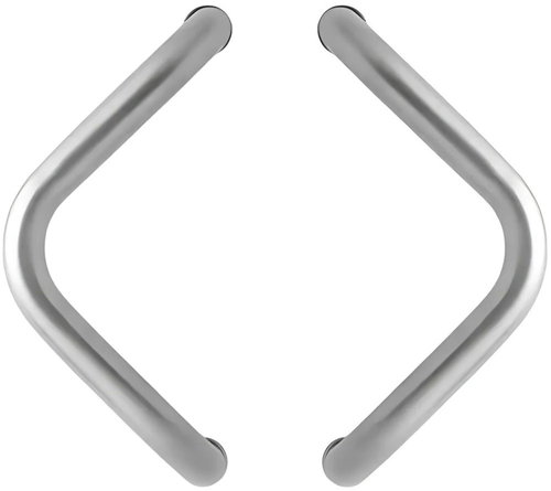 WALA Door handle M6 pitch 300 mm double-sided including fasteners - brushed stainless steel - Door Fittings - Main image