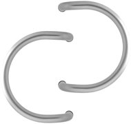 WALA Door handle M1 spacing 300 mm double-sided including fasteners - brushed stainless steel - Door Fittings