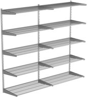 Walteco Wall Shelf Assembly Double, 1500 × 1630 mm, silver - Shelving Unit