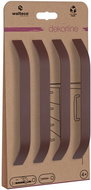 Walteco Set of furniture handles Lugano spacing 160 mm, matt burgundy, 4 pcs - Grip Handle