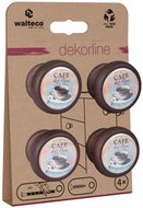 Walteco Cafe Set nábytkových knopek, průměr 40 mm, ořech, 4 ks - Grip Handle