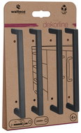 Walteco Set of furniture handles Prisma spacing 128 mm, mat black, 4 pcs - Grip Handle