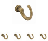 Walteco Věšák Brent II, antik mosaz, 5 ks - Coat Hanger