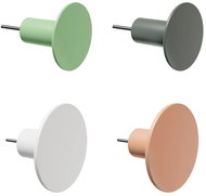 Walteco Set nástěnných věšáků, kulaté, mix barev, pryskyřice, 4 ks - Coat Hanger