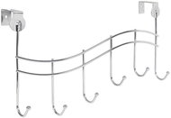 Walteco Věšák na dveře Wave, 6 háčků, zavěšení 40 mm, chrom - Coat Hanger